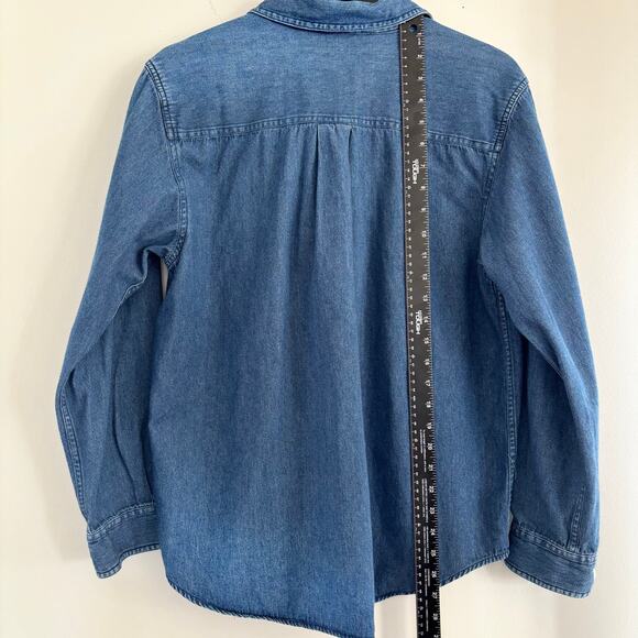 Vtg 90s Disney Store Embroidered Winnie The Pooh Button Down Denim Shirt L - Picture 5 of 5